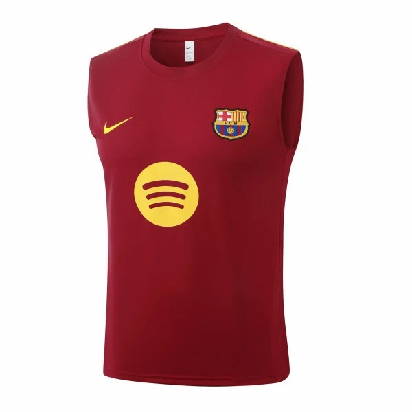Entrenamiento Sin Mangas Barcelona 2025 2026 Borgona Amarillo FC Barcelona Chándal 2025 2026 Amarillo - Chándal FC Barcelona | tiendasdefutboles
