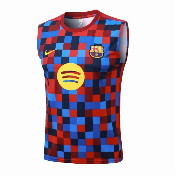 Entrenamiento Sin Mangas Barcelona 2026 2027 Azul Rojo Amarillo FC Barcelona Chándal 2026 2027 Azul - Chándal FC Barcelona | tiendasdefutboles
