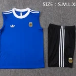 Entrenamiento Sin Mangas Conjunto Completo Argentina 2026 Azul Blanco Negro
