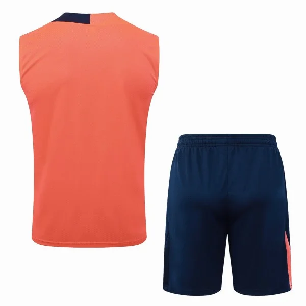 Entrenamiento Sin Mangas Conjunto Completo Barcelona 2025 2026 Naranja Azul FC Barcelona Conjunto 2025 2026 Naranja - FC Barcelona Barata | tiendasdefutboles