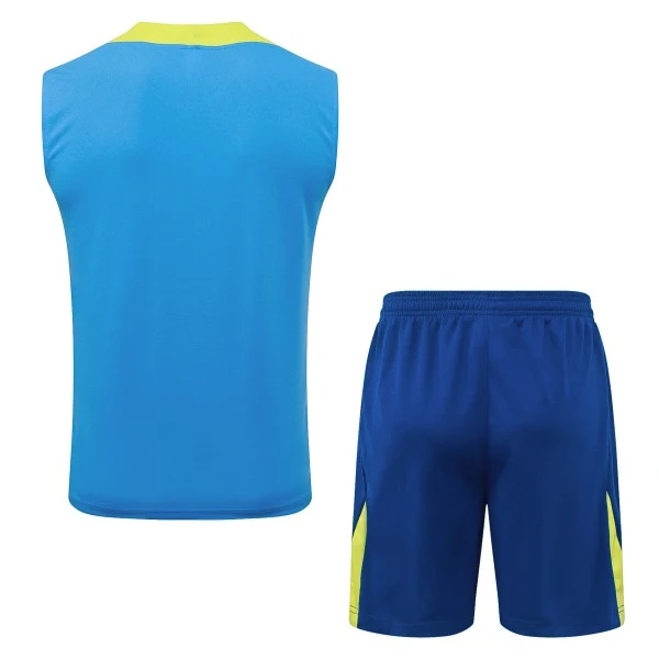 Entrenamiento Sin Mangas Conjunto Completo Barcelona 2025 2026 Azul I Amarillo FC Barcelona Conjunto 2025 2026 Azul - FC Barcelona Barata | tiendasdefutboles