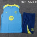 Entrenamiento Sin Mangas Conjunto Completo Barcelona 2025 2026 Azul I Amarillo