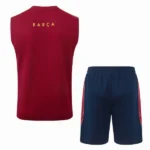 Entrenamiento Sin Mangas Conjunto Completo Barcelona 2026 2027 Borgona Amarillo