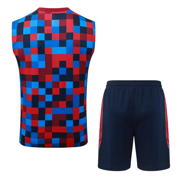 Entrenamiento Sin Mangas Conjunto Completo Barcelona 2026 2027 Azul Rojo Amarillo FC Barcelona Conjunto 2026 2027 Azul - FC Barcelona Barata | tiendasdefutboles