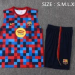 Entrenamiento Sin Mangas Conjunto Completo Barcelona 2026 2027 Azul Rojo Amarillo