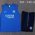 Entrenamiento Sin Mangas Conjunto Completo Inter Milán 2026 2027 Azul Blanco