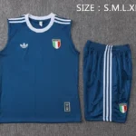 Entrenamiento Sin Mangas Conjunto Completo Italia 2026 Azul Marino