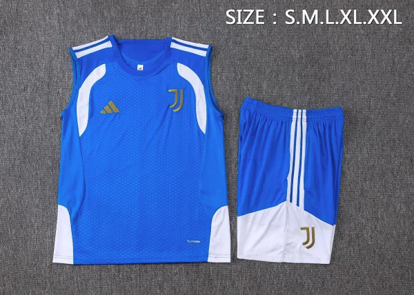 Entrenamiento Sin Mangas Conjunto Completo Juventus 2026 2027 Azul Blanco Juventus Conjunto 2026 2027 Azul - Equipación Juventus | tiendasdefutboles