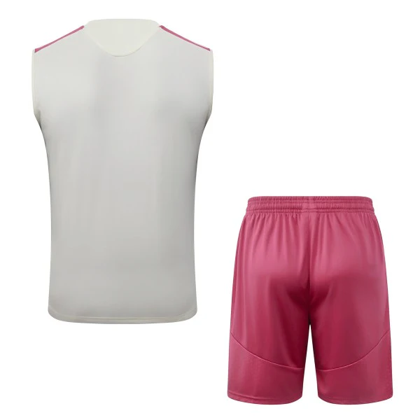 Entrenamiento Sin Mangas Conjunto Completo Real Madrid 2026 2027 Negro Blanco Real Madrid Conjunto 2026 2027 Negro - Real Madrid Barata | tiendasdefutboles