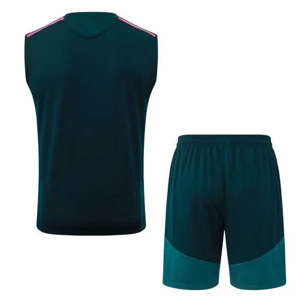 Entrenamiento Sin Mangas Conjunto Completo Real Madrid 2026 2027 Verde Blanco Rosa Real Madrid Conjunto 2026 2027 Verde - Real Madrid Barata | tiendasdefutboles