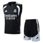 Entrenamiento Sin Mangas Conjunto Completo Real Madrid 2026 2027 Blanco Negro