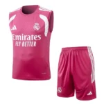 Entrenamiento Sin Mangas Conjunto Completo Real Madrid 2026 2027 Rosa Blanco