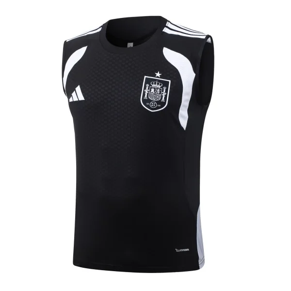 Entrenamiento Sin Mangas España 2026 Negro Blanco España Chándal 2026 Negro - Chándal España | tiendasdefutboles