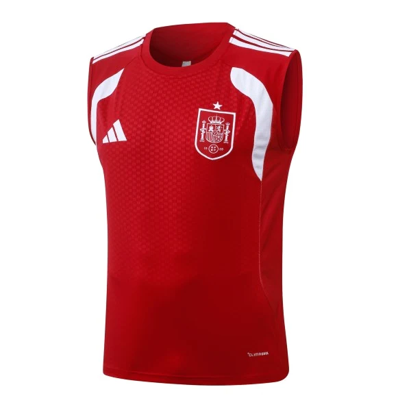 Entrenamiento Sin Mangas España 2026 Rojo Blanco España Chándal 2026 Rojo - Chándal España | tiendasdefutboles