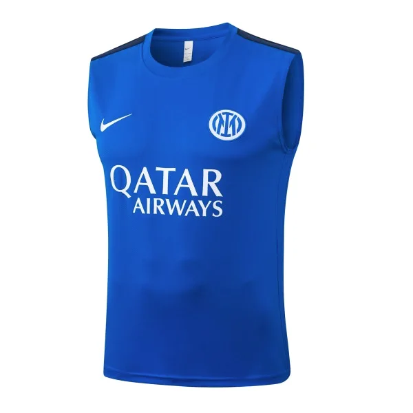 Entrenamiento Sin Mangas Inter Milán 2026 2027 Azul Blanco Inter Milán Chándal 2026 2027 Azul - Chándal Inter Milán | tiendasdefutboles