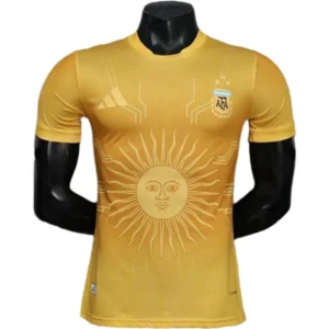 Argentina Camiseta Edición Jugadores 2026 Especial Amarilla - Camiseta Argentina | tiendasdefutboles