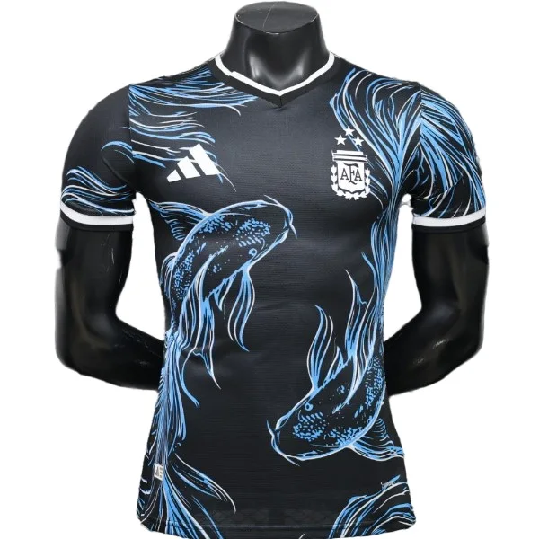 Especial Jugadores Camiseta Argentina 2026 Negro Azul Argentina Camiseta Edición Jugadores 2026 Especial Negra - Camiseta Argentina | tiendasdefutboles