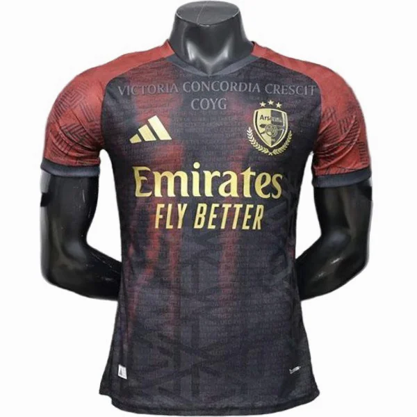 Especial Jugadores Camiseta Arsenal 2026 2027 Negro Rojo Arsenal Camiseta Edición Jugadores 2026 2027 Especial Negra - Camiseta Arsenal | tiendasdefutboles