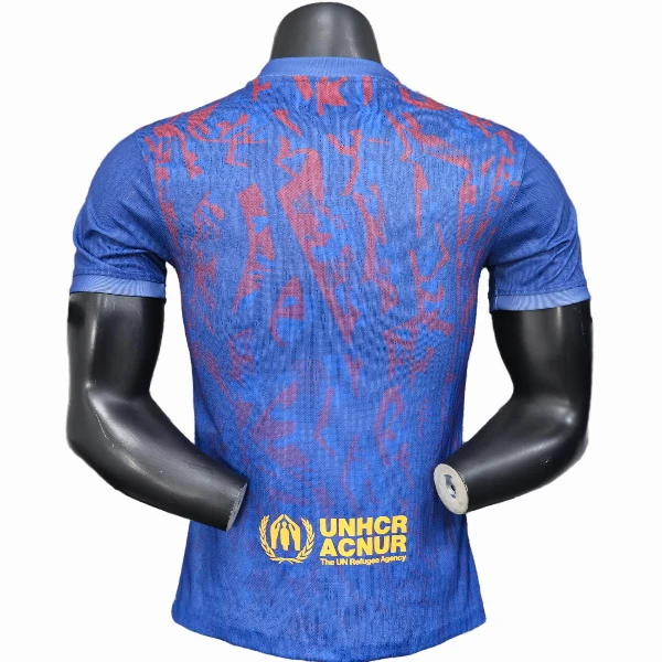 Especial Jugadores Camiseta Barcelona 2025 2026 Azul Rojo Amarillo FC Barcelona Camiseta Edición Jugadores 2025 2026 Especial Azul - Camiseta Barcelona | tiendasdefutboles