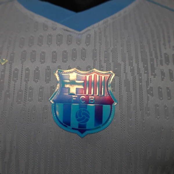 Especial Jugadores Camiseta Barcelona 2026 2027 Blanco Azul FC Barcelona Camiseta Edición Jugadores 2026 2027 Especial Blanca - Camiseta Barcelona | tiendasdefutboles