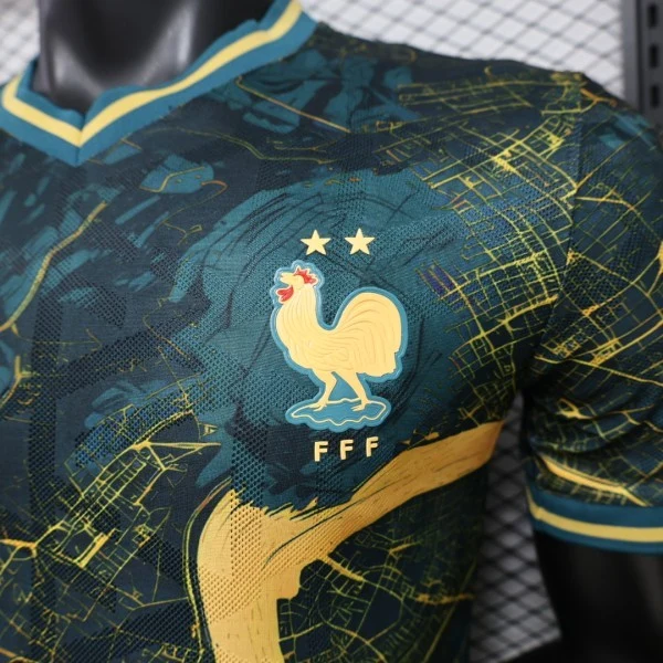 Especial Jugadores Camiseta Francia 2026 Verde Francia Camiseta Edición Jugadores 2026 Especial Verde - Camiseta Francia Mundial 2026 | tiendasdefutboles