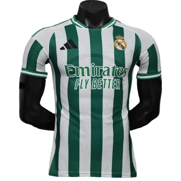 Especial Jugadores Camiseta Real Madrid 2026 2027 Verde Blanco Real Madrid Camiseta Edición Jugadores 2026 2027 Especial Verde - Camiseta Real Madrid | tiendasdefutboles