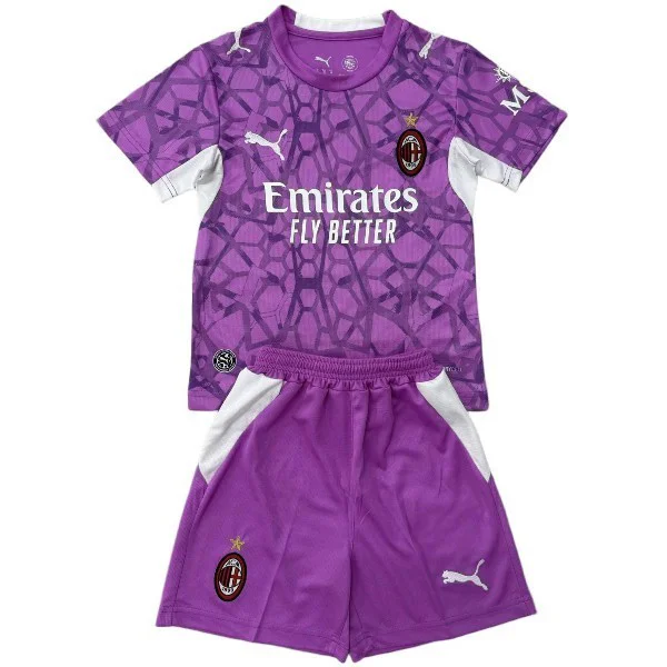 Portero Conjunto De Niños AC Milan 2026 2027 Purpura AC Milan Niños Conjunto 2026 2027 Portero Púrpura - AC Milan Niños Barata | tiendasdefutboles