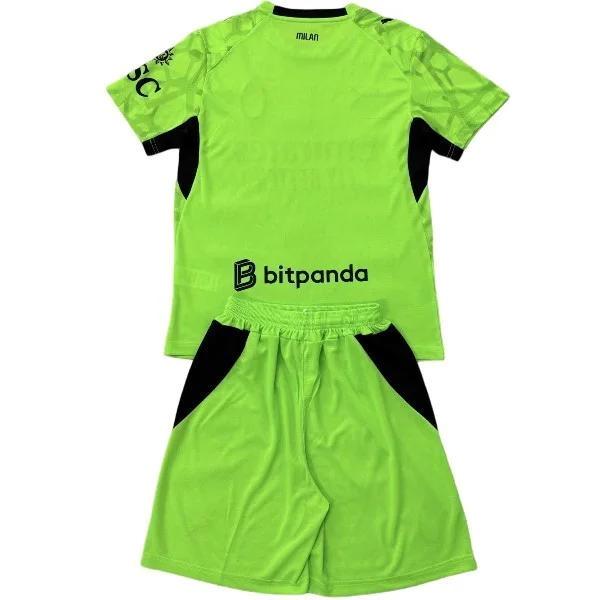 Portero Conjunto De Niños AC Milan 2026 2027 Verde Claro AC Milan Niños Conjunto 2026 2027 Portero Verde - AC Milan Niños Barata | tiendasdefutboles