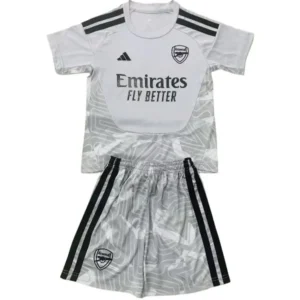 Arsenal Niños Conjunto 2026 2027 Portero Gris - Equipacion Arsenal Niños | tiendasdefutboles