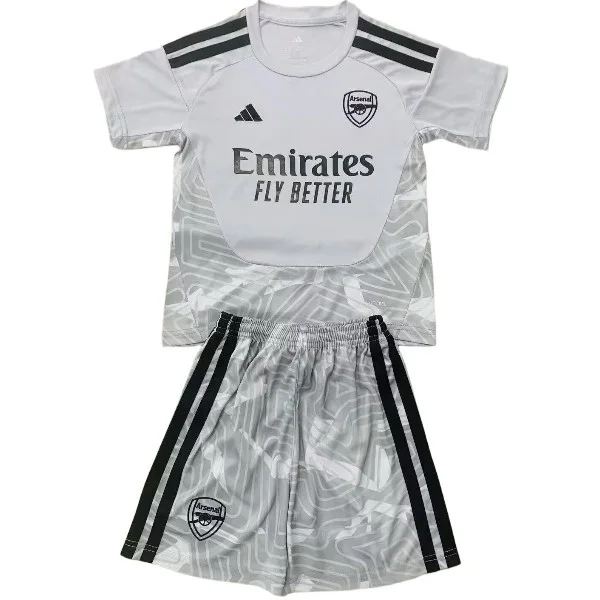 Portero Conjunto De Niños Arsenal 2026 2027 Gris Arsenal Niños Conjunto 2026 2027 Portero Gris - Equipacion Arsenal Niños | tiendasdefutboles