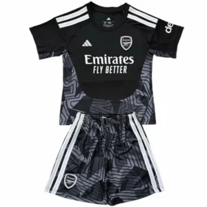 Arsenal Niños Conjunto 2026 2027 Portero Negro - Equipacion Arsenal Niños | tiendasdefutboles
