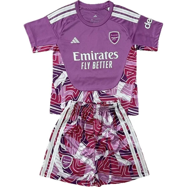 Portero Conjunto De Niños Arsenal 2026 2027 Purpura Arsenal Niños Conjunto 2026 2027 Portero Púrpura - Equipacion Arsenal Niños | tiendasdefutboles