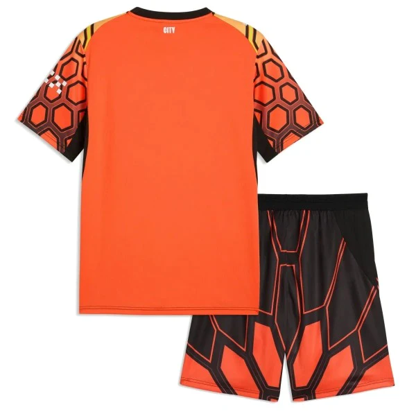 Portero Conjunto De Niños Manchester City 2026 2027 Naranja Manchester City Niños Conjunto 2026 2027 Portero Naranja - Equipacion Manchester City Niños | tiendasdefutboles