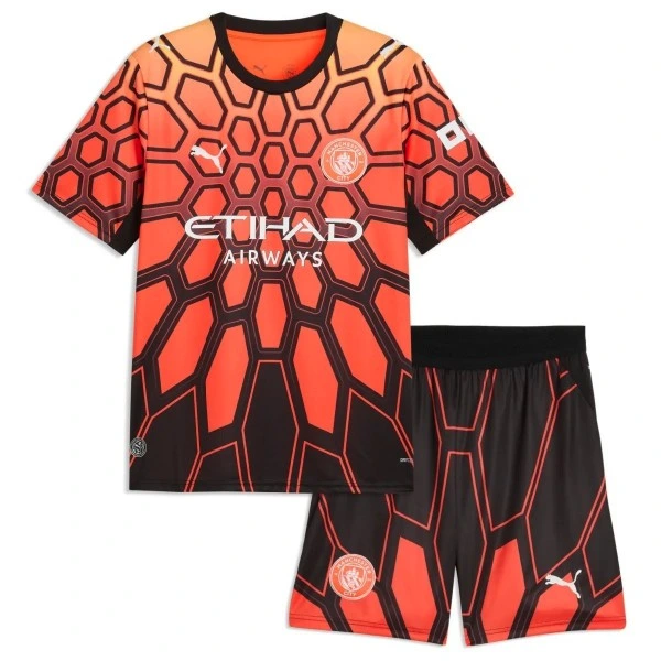 Portero Conjunto De Niños Manchester City 2026 2027 Naranja Manchester City Niños Conjunto 2026 2027 Portero Naranja - Equipacion Manchester City Niños | tiendasdefutboles