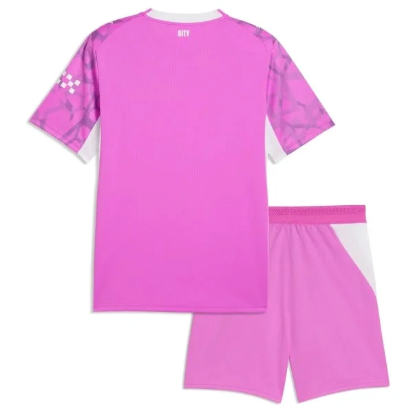 Portero Conjunto De Niños Manchester City 2026 2027 Rosa Manchester City Niños Conjunto 2026 2027 Portero Rosa - Equipacion Manchester City Niños | tiendasdefutboles