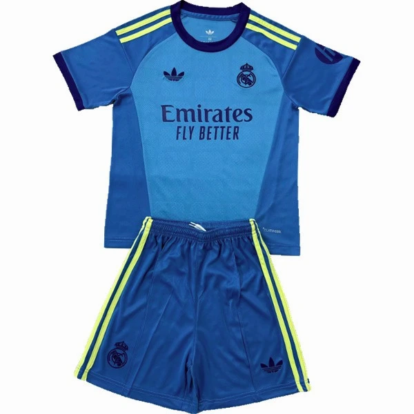 Portero Conjunto De Niños Real Madrid 2026 2027 Azul Real Madrid Niños Conjunto 2026 2027 Portero Azul - Real Madrid Niños Barata | tiendasdefutboles