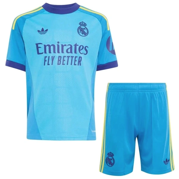 Portero Conjunto De Niños Real Madrid 2026 2027 Azul Real Madrid Niños Conjunto 2026 2027 Portero Azul - Real Madrid Niños Barata | tiendasdefutboles