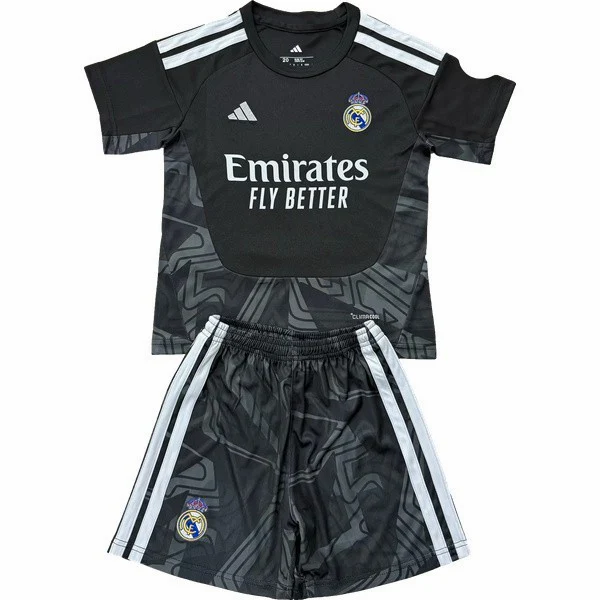 Portero Conjunto De Niños Real Madrid 2026 2027 Negro Real Madrid Niños Conjunto 2026 2027 Portero Negro - Real Madrid Niños Barata | tiendasdefutboles