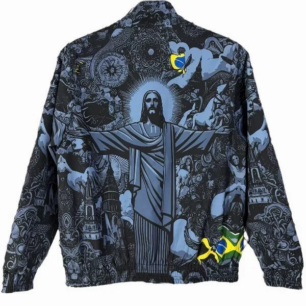 Rompevientos Brasil 2026 Gris Brasil Rompevientos 2026 Gris - Brasil Barata | tiendasdefutboles