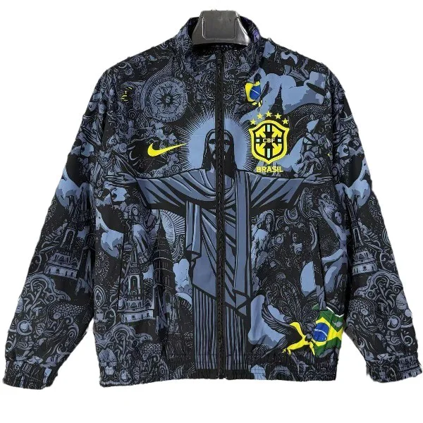 Rompevientos Brasil 2026 Gris Brasil Rompevientos 2026 Gris - Brasil Barata | tiendasdefutboles