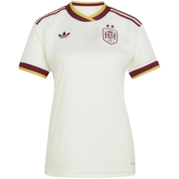 Segunda Camiseta Mujer España 2 Estrellas 2026 Blanco España Mujer Camiseta 2026 Segunda Blanca - Camiseta España Mujer Blanca | tiendasdefutboles