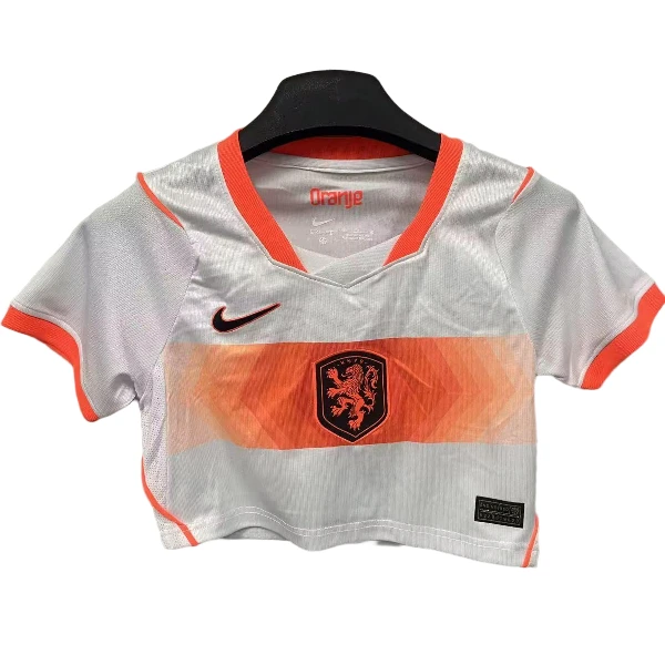 Segunda Camiseta Mujer Países Bajos 2026 Blanco Países Bajos Mujer Camiseta 2026 Segunda Blanca - Camiseta Paises Bajos Mujer | tiendasdefutboles