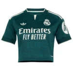 Segunda Camiseta Mujer Real Madrid 2026 2027 Verde Blanco