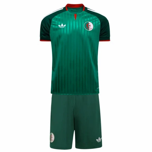 Segunda Conjunto De Niños Argelia 2026 Verde Argelia Niños Conjunto 2026 Segunda Verde - Argelia Niños Barata | tiendasdefutboles