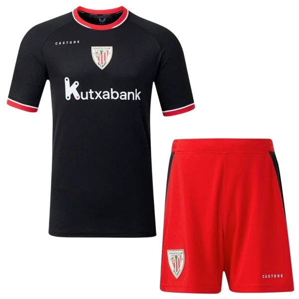 Segunda Conjunto De Niños Athletic Bilbao 2026 2027 Negro Athletic Bilbao Niños Conjunto 2026 2027 Segunda Negro - Equipacion Athletic Bilbao Niños | tiendasdefutboles
