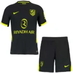 Atlético Madrid Niños Conjunto 2026 2027 Segunda Negro - Equipacion Atletico Madrid Niños | tiendasdefutboles