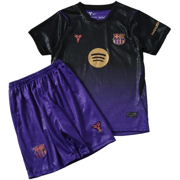 Segunda Conjunto De Niños Barcelona 2026 2027 Purpura FC Barcelona Niños Conjunto 2026 2027 Segunda Púrpura - Equipacion Fc Barcelona Niños | tiendasdefutboles
