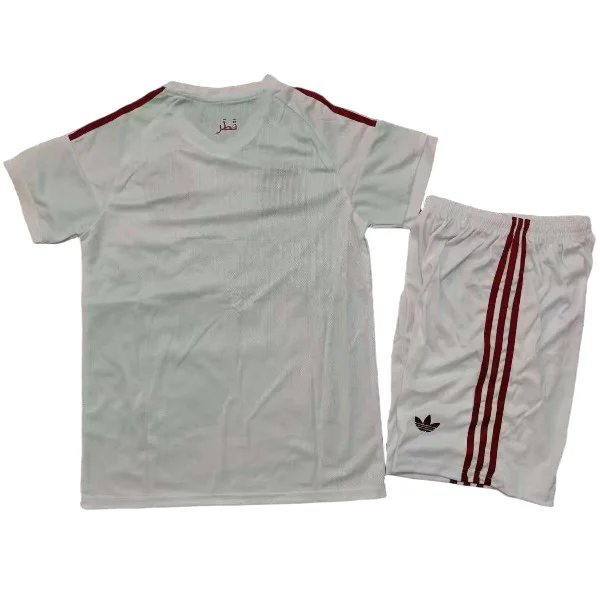Segunda Conjunto De Niños Catar 2026 Blanco Catar Niños Conjunto 2026 Segunda Blanco - Catar Niños Barata | tiendasdefutboles