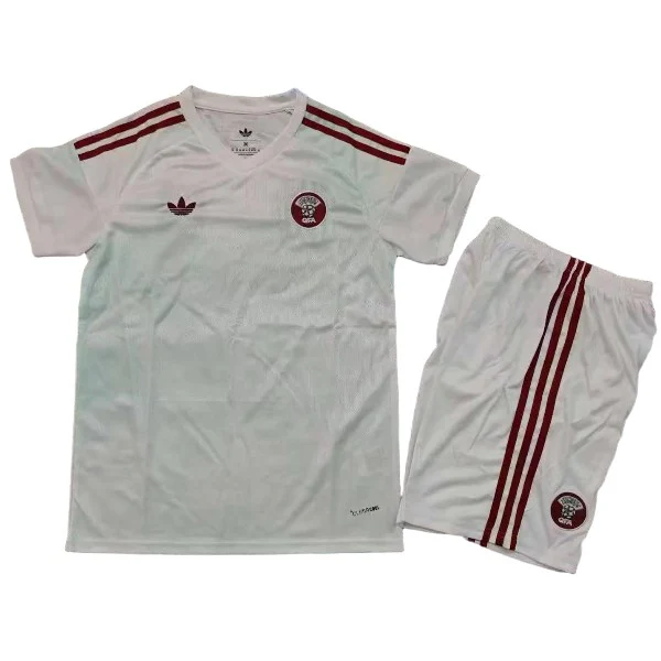 Segunda Conjunto De Niños Catar 2026 Blanco Catar Niños Conjunto 2026 Segunda Blanco - Catar Niños Barata | tiendasdefutboles
