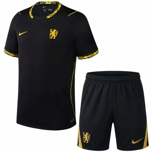 Segunda Conjunto De Niños Chelsea 2026 2027 Negro Chelsea Niños Conjunto 2026 2027 Segunda Negro - Equipacion Chelsea Niños | tiendasdefutboles